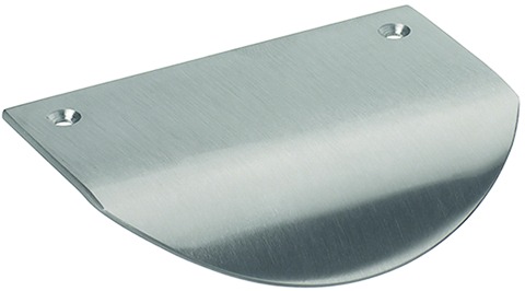 Möbelgriff Edelstahl Oval zum Anschrauben von oben