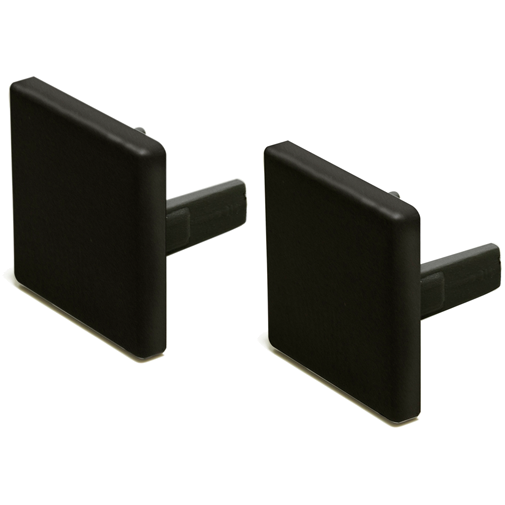 Endkappenset LED Bali (Schwarz) + Befestigung