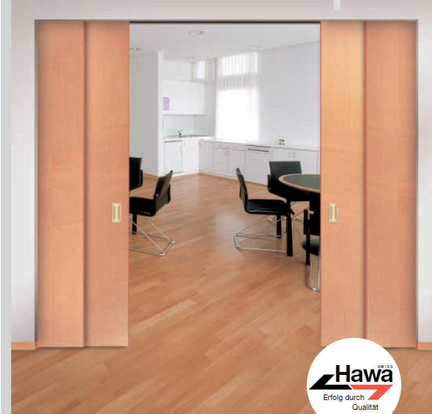 telesc_01 Hawa Telescopic 40/4 - Beschlagset für 4 Türen