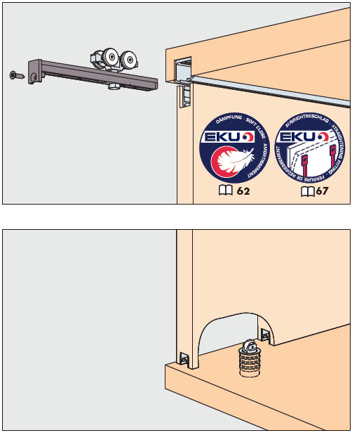 36hm_01 EKU Clipo 36HM für Türgewicht 36kg