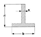 T-Profile Aluminium Natur (unbehandelt)